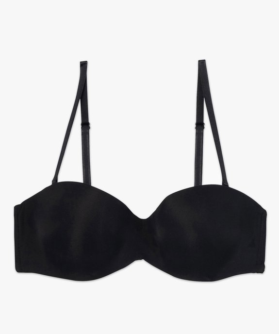  Soutien-gorge bandeau en microfibre avec bretelles muti-positions vue3 - GEMO 4G FEMME - GEMO