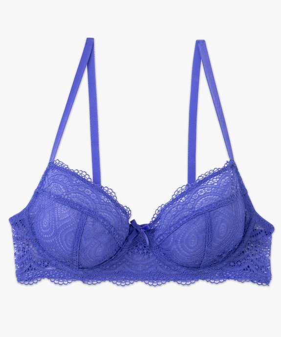 Soutien-gorge à armatures forme corbeille en dentelle vue4 - GEMO(HOMWR FEM) - GEMO