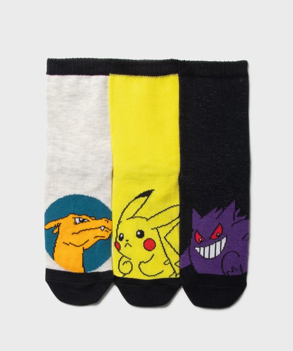 Chaussettes Pokemon garçon (lot de 3)  vue1 - POKEMON - GEMO