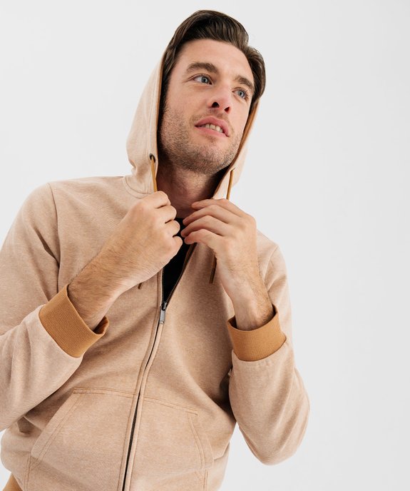 Sweat zippé à capuche homme vue8 - GEMO (HOMME) - GEMO