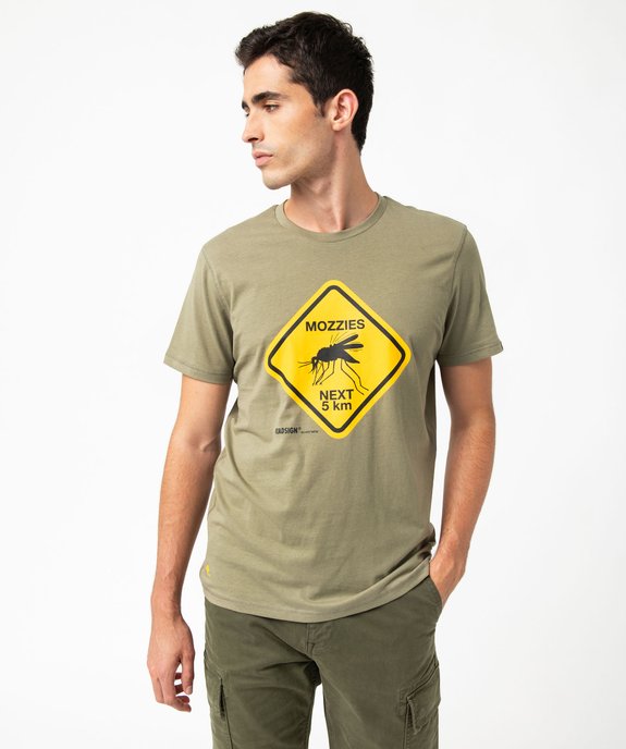 Tee-shirt manches courtes imprimé homme - Roadsign vue1 - ROADSIGN D - GEMO