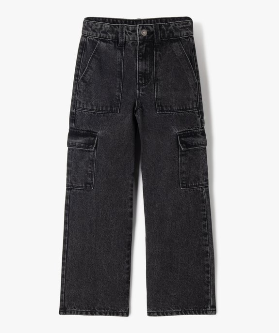 Jean Cargo Straight avec taille ajustable fille  vue1 - GEMO (ENFANT) - GEMO