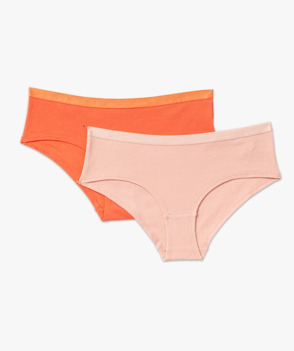 Shorty en maille côtelée femme (lot de 2) vue4 - GEMO 4G FEMME - GEMO