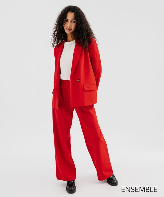 Ensemble de costume rouge pour femme  - GEMO