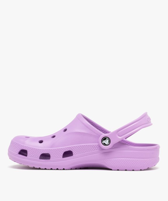 Sabots souples femme unis perforés à bride amovible Baya - Crocs vue3 - CROCS - GEMO