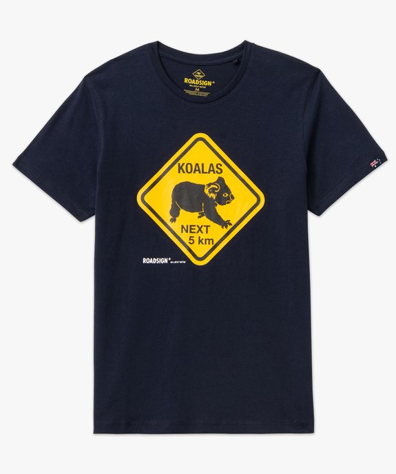 Tee-shirt manches courtes imprimé homme - Roadsign vue4 - ROADSIGN D - GEMO