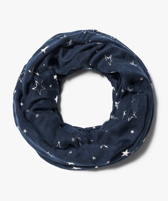 Foulard snood imprimé étoiles brillantes vue1 - GEMO (ACCESS) - GEMO