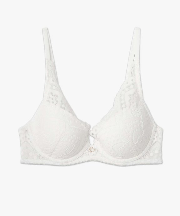 Soutien-gorge corbeille en dentelle avec armatures vue4 - GEMO(HOMWR FEM) - GEMO