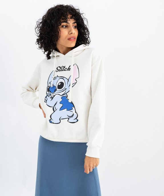 Sweat à capuche imprimé femme - Stitch vue2 - LILO & STITCH - GEMO