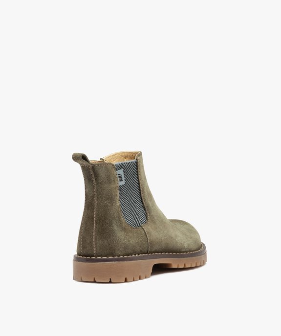 Boots bébé garçon style Chelsea dessus cuir – NA! vue4 - NA! - GEMO