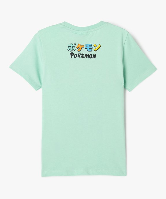 Tee-shirt manches courtes imprimé devant et dos garçon - Pokémon vue4 - POKEMON - GEMO