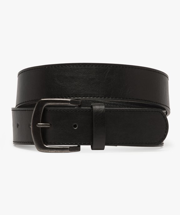 Ceinture avec large boucle en métal vieilli homme vue1 - GEMO (ACCESS) - GEMO